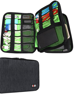 Bubm Universal Double Layer Travel Gear Organizer