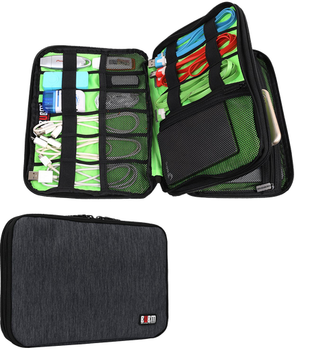 Bubm Universal Double Layer Travel Gear Organizer